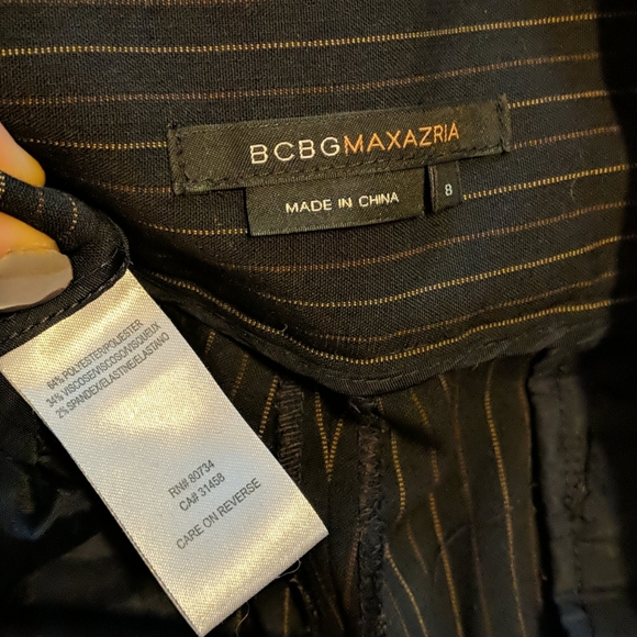 BCBG Max Azaria Wide leg pants Sz 8 tall - Picture 2 of 2